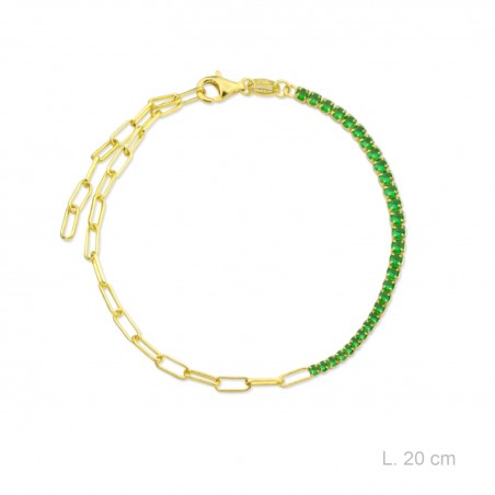 Bracelet en Argent avec oxyde de zirconium