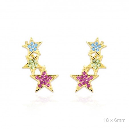 Boucles d'oreilles Zircons