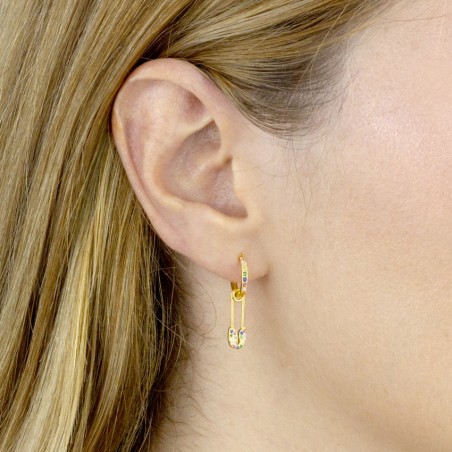 Boucles d'oreilles en Argent avec oxyde de zirconium
