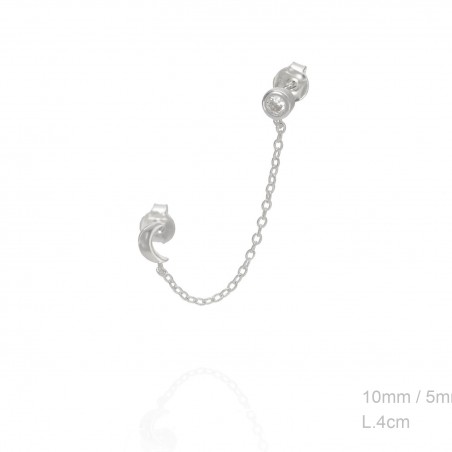 Boucles d'oreilles Argent lisse