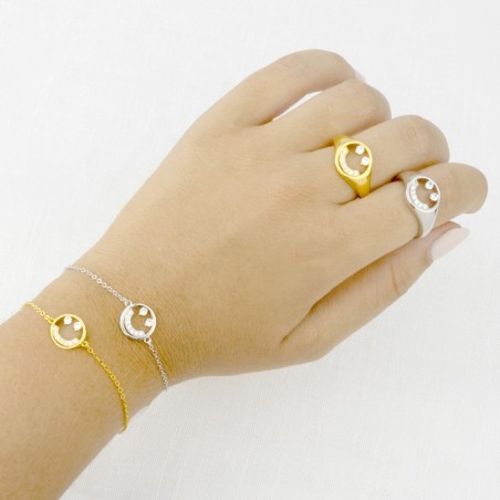 Bracelet en Argent avec oxyde de zirconium