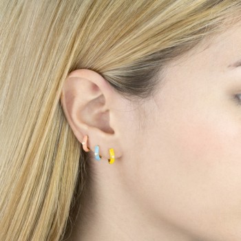 Silver earrings with cubic... 2