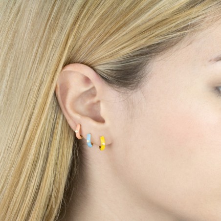 Pendientes de Plata de Ley y circonita