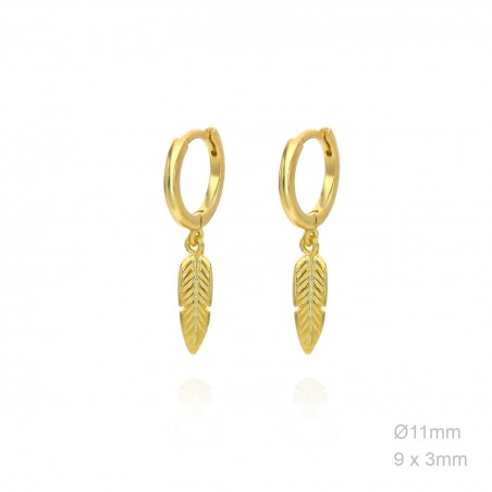 Boucles d'oreilles Argent lisse