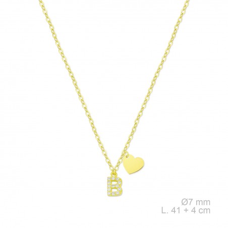 Sautoir en Argent avec oxyde de zirconium | B