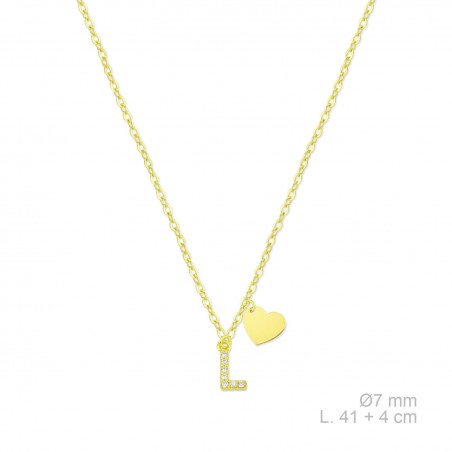 Gargantilha em Prata Esterlina com zircônia | L