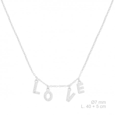 Sautoir en Argent avec oxyde de zirconium