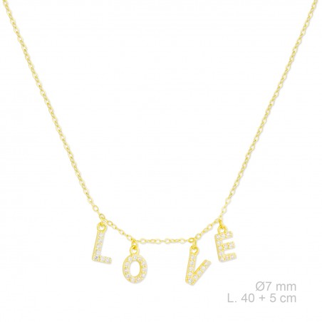 Sautoir en Argent avec oxyde de zirconium