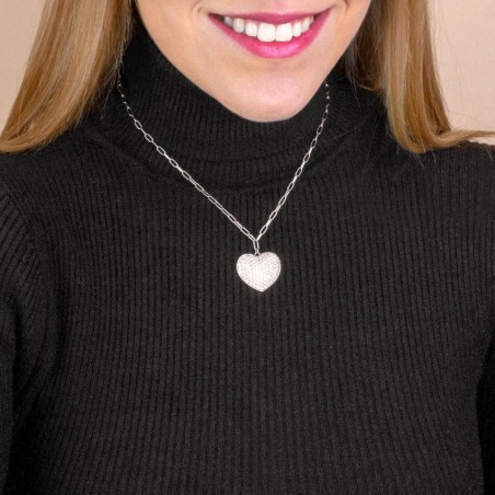 Gargantilha em Prata Esterlina com zircônia