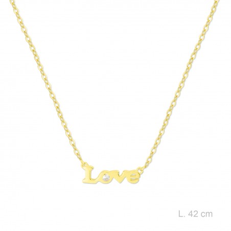 Gargantilha em Prata Esterlina com zircões