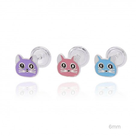 Boucles d'oreilles Argent lisse