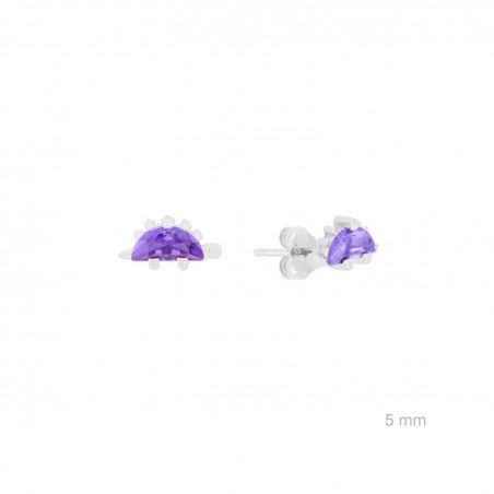 Pendientes de Plata de Ley con circonitas