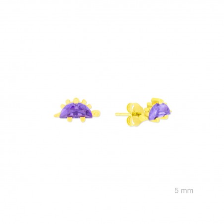 Silver earrings with cubic zirconium