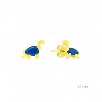 Silver earrings with cubic...