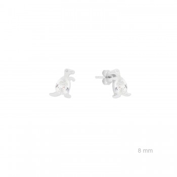Silver earrings with cubic...