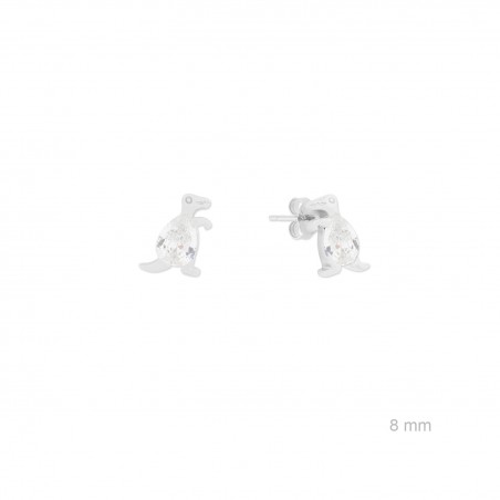 Brincos de Prata Esterlina com zircônia
