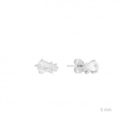 Pendientes de Plata de Ley con circonitas