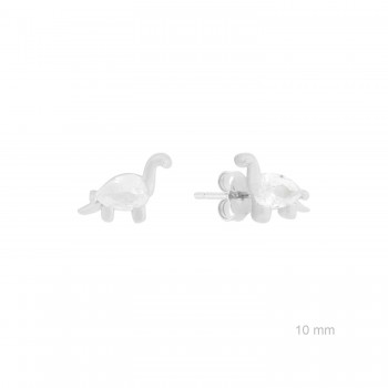 Silver earrings with cubic...