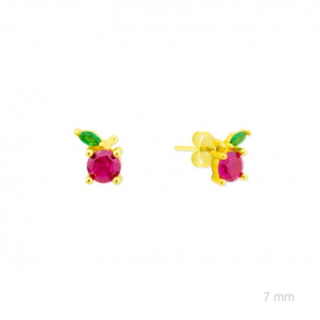 Boucles d'oreilles en Argent avec oxyde de zirconium