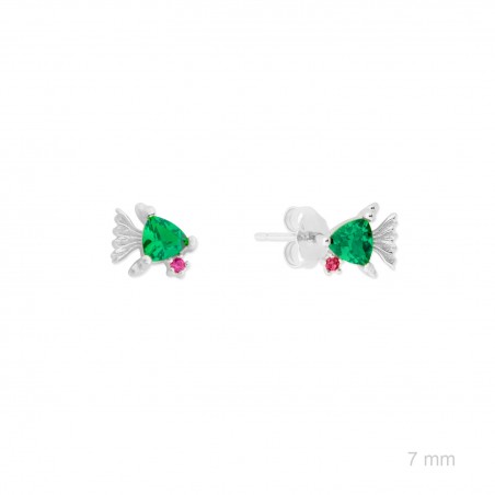 Boucles d'oreilles en Argent avec oxyde de zirconium