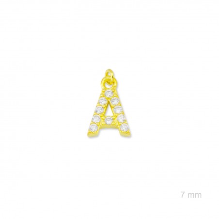 Charm de Plata de Ley (Letra A)