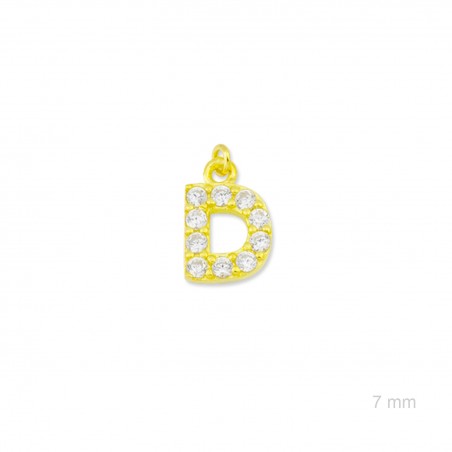 Charm de Plata de Ley (Letra D)