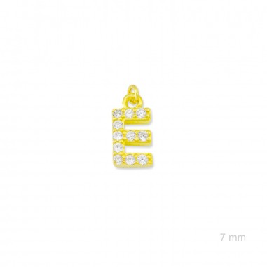 Charm de Plata de Ley (Letra E)