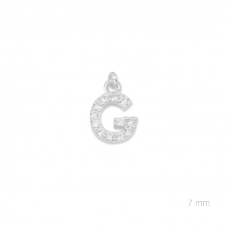 Charm de Plata de Ley (Letra G)