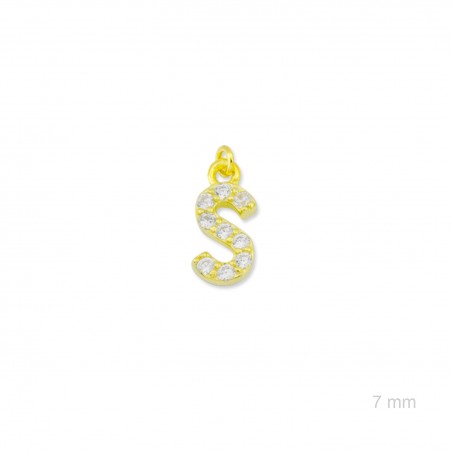 Charm de Plata de Ley (Letra S)