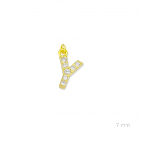 Charm de Plata de Ley (Letra Y)