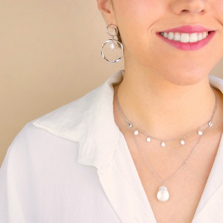 Gargantilla D. Chapas y Perla Nat. Redonda dor.