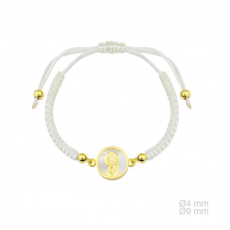 Pulseira de Prata Esterlina e Macramê