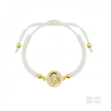 Pulsera de Plata de Ley y macramé