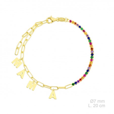 Bracelet en Argent avec oxyde de zirconium