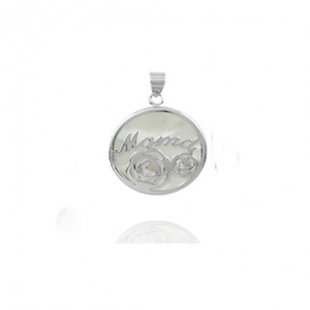 Colgante Nácar Mamá Rosas