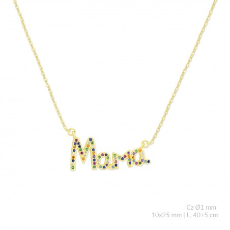 Sautoir en Argent avec oxyde de zirconium