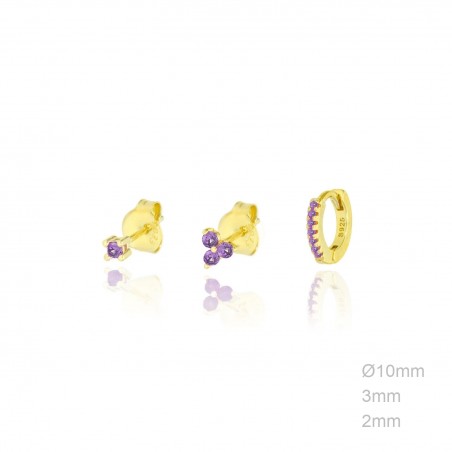Boucles d'oreilles Zircons
