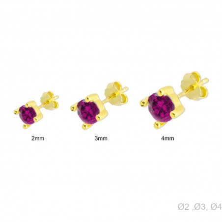 Boucles d'oreilles Zircons