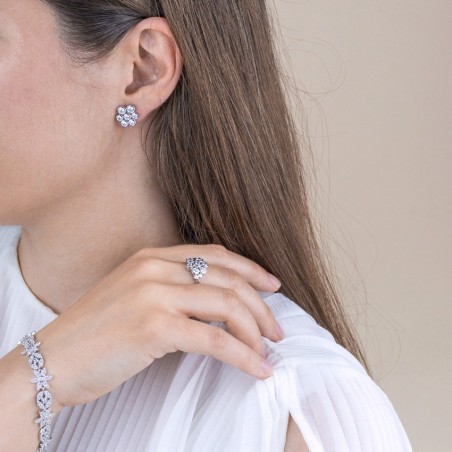 Bague en Argent avec oxyde de zirconium