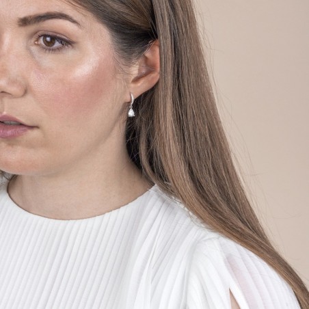 Boucles d'oreilles en Argent avec oxyde de zirconium
