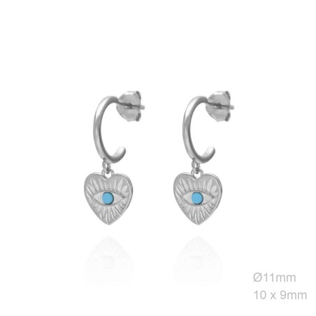 Boucles d'oreilles Argent lisse