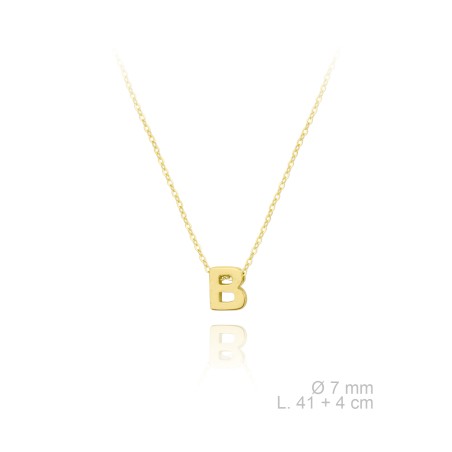 Gargantilla Mini Inicial "B" dorada