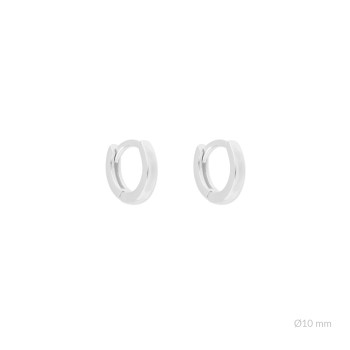 Silver earrings | Ø10mm