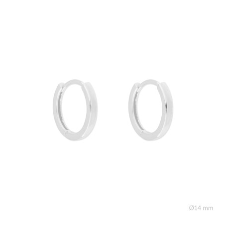 Boucles d'oreilles en Argent | Ø14mm