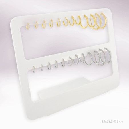 Display - 12 pairs of earrings