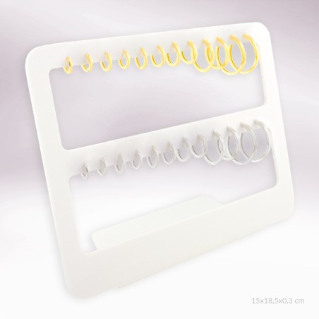 Présentoir - 12 paires de boucles d'oreilles