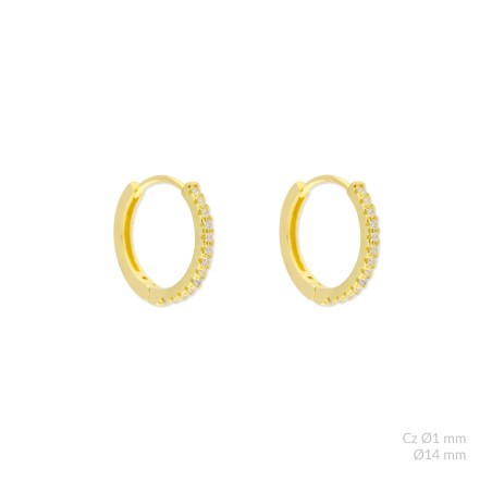 Boucles d'oreilles en Argent | Ø14mm