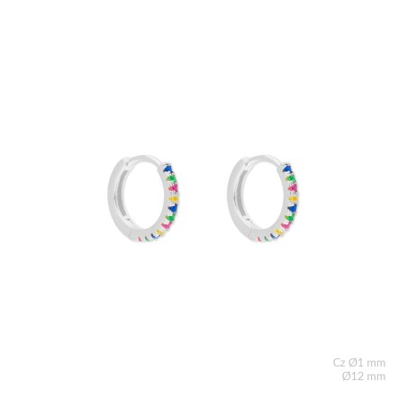 Silver earrings | Ø12mm