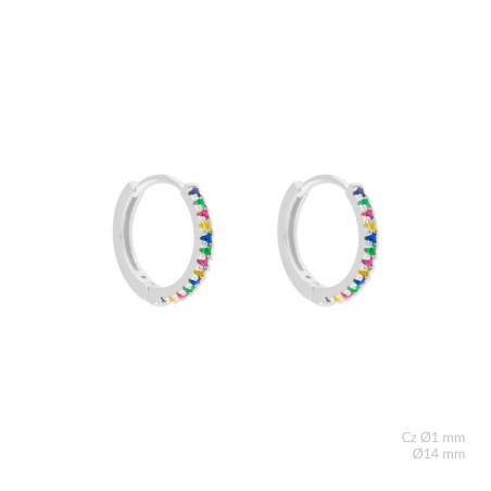 Boucles d'oreilles en Argent | Ø14mm