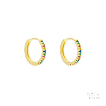 Silver earrings | Ø14mm